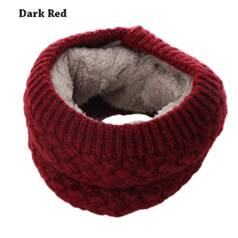 1Pc Winter Warm Brushed Knit Neck Warmer  Snood Shawl