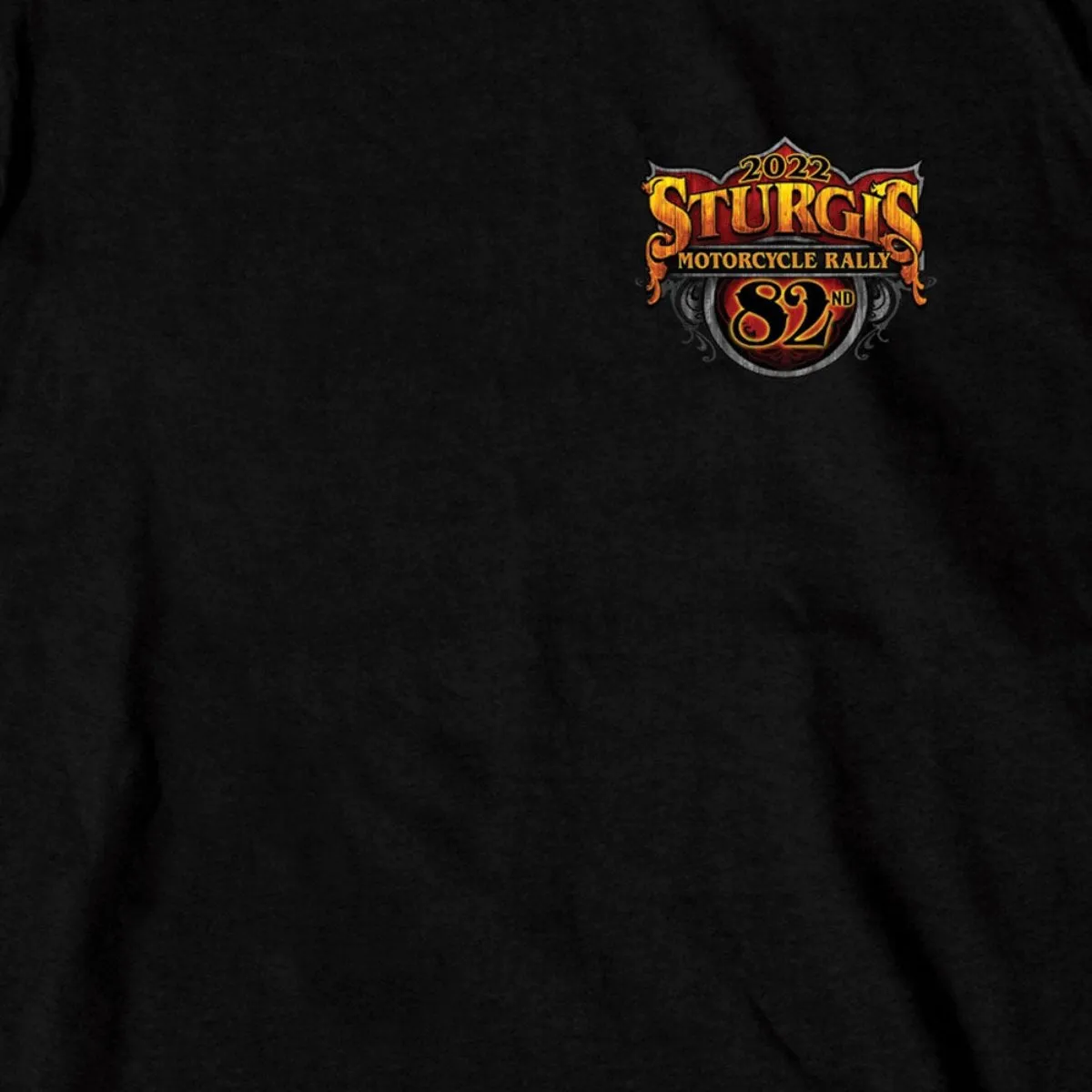 2022 Sturgis Motorcycle Rally SPB1005 Crazy Buffalo Men's Black T Shirt