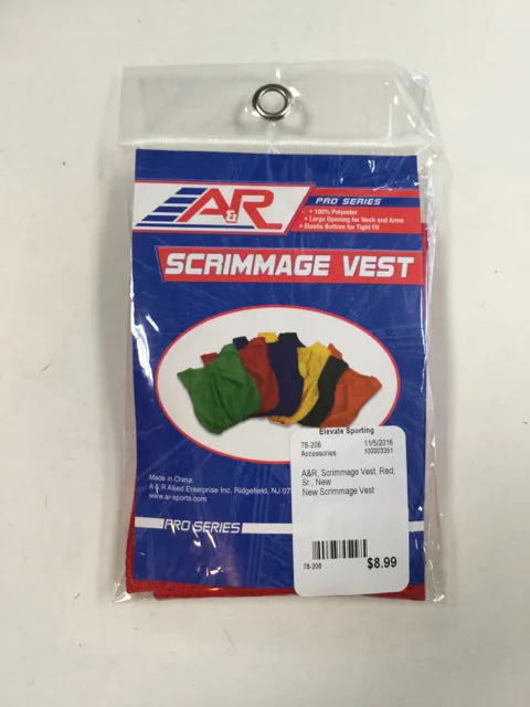 A&R Scrimmage Red Vest Practice Pinnies