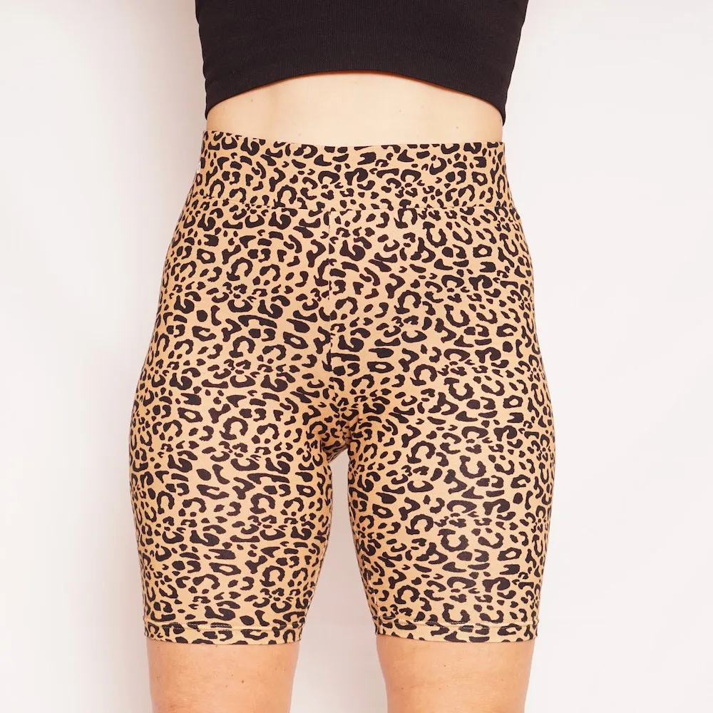 ADULT Leopard Print Speedy Biker I Jungle