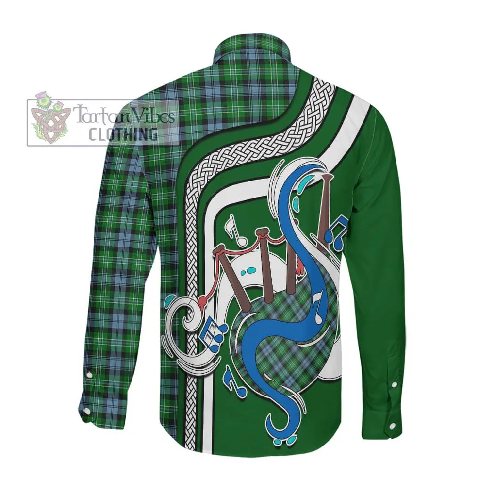 Arbuthnot Ancient Tartan Long Sleeve Button Shirt with Epic Bagpipe Style