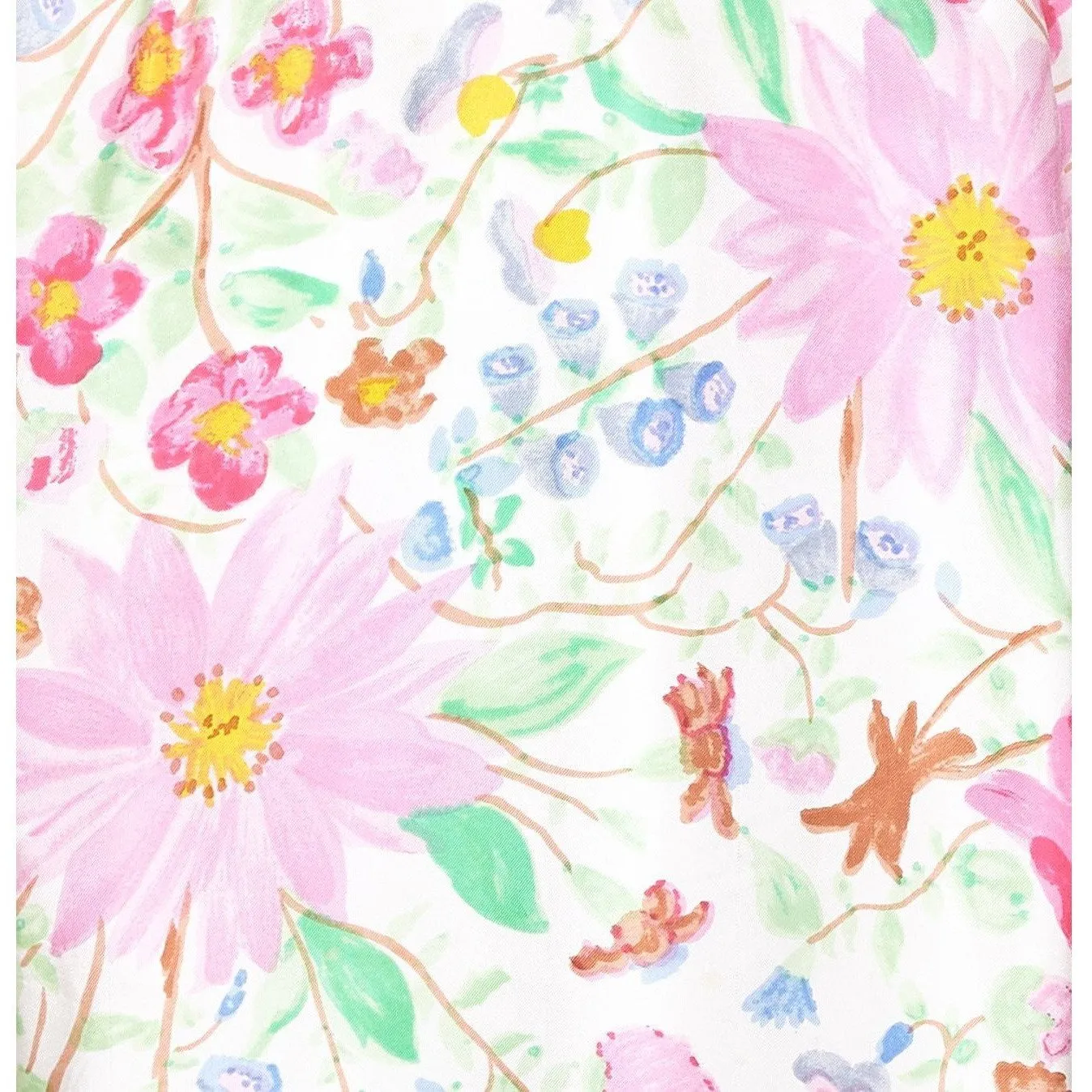 ARCHIVE: Jeunesse 1960s Silk Floral Printed Dress with Matching Belt