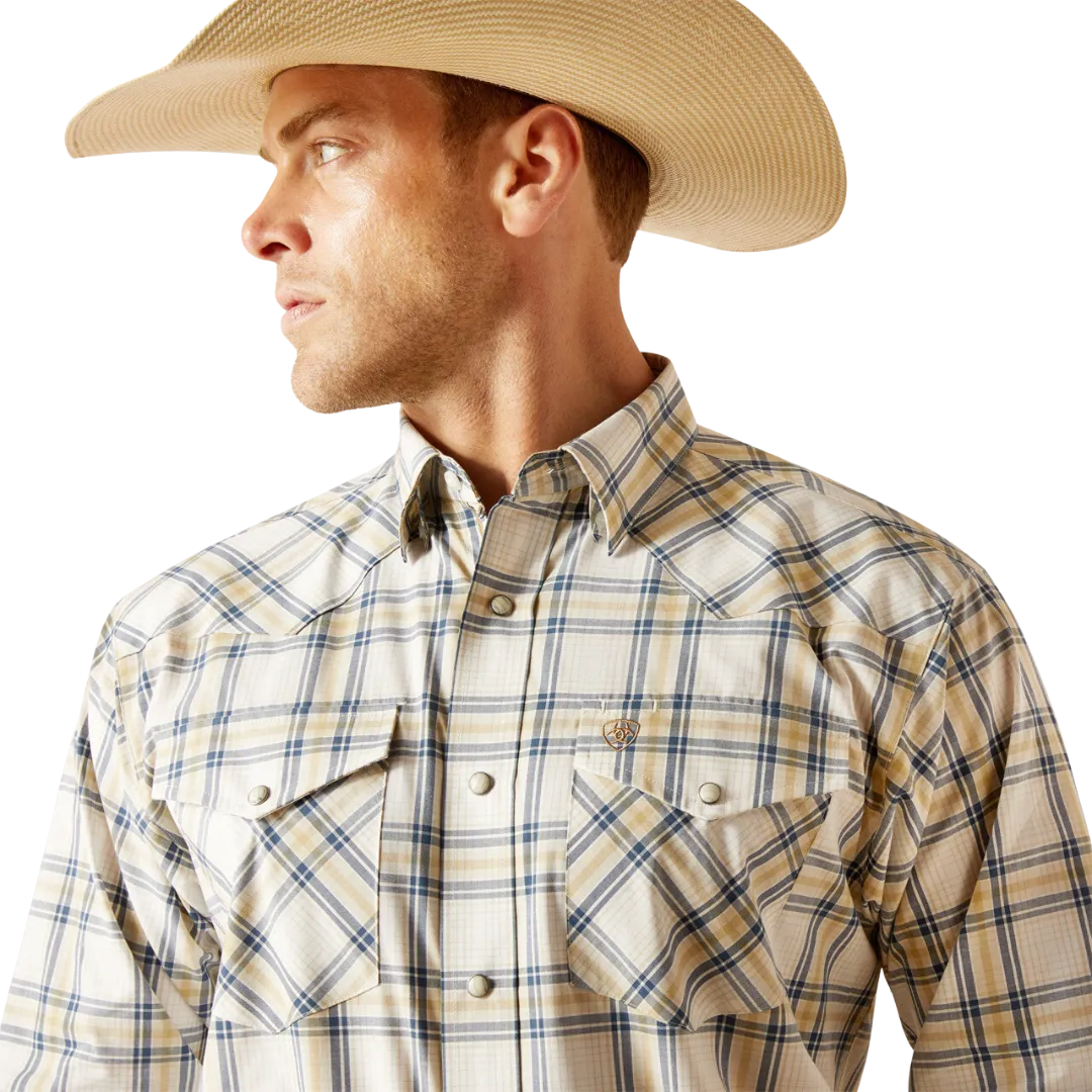Ariat Men's Pro Elias Snap Beige Shirt