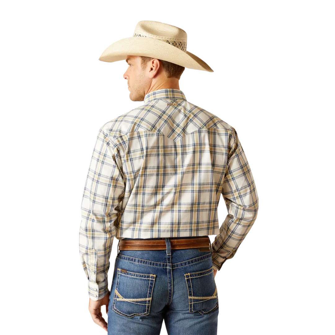 Ariat Men's Pro Elias Snap Beige Shirt
