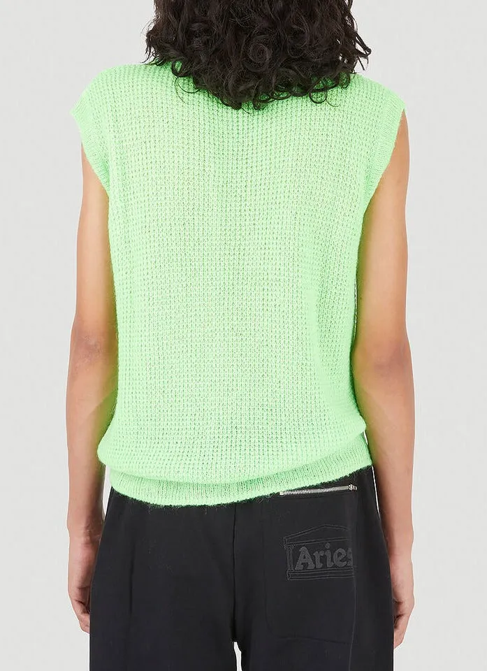 Aries Logo Jacquard Knitted Vest