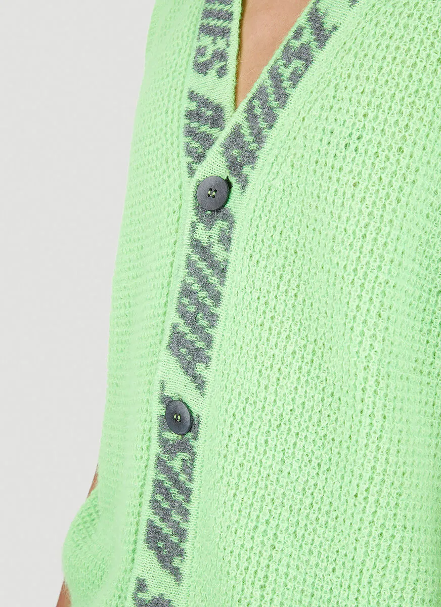 Aries Logo Jacquard Knitted Vest