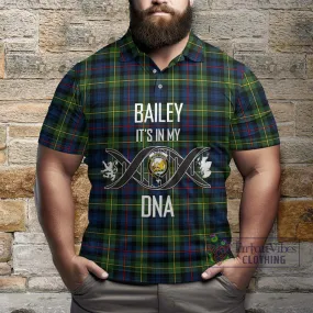 Bailey Modern Tartan Polo Shirt with Family Crest DNA In Me Style