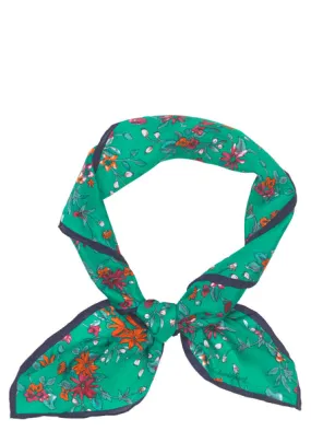 Becksondergaard - Darwin Silk Square Scarf in Golf Green