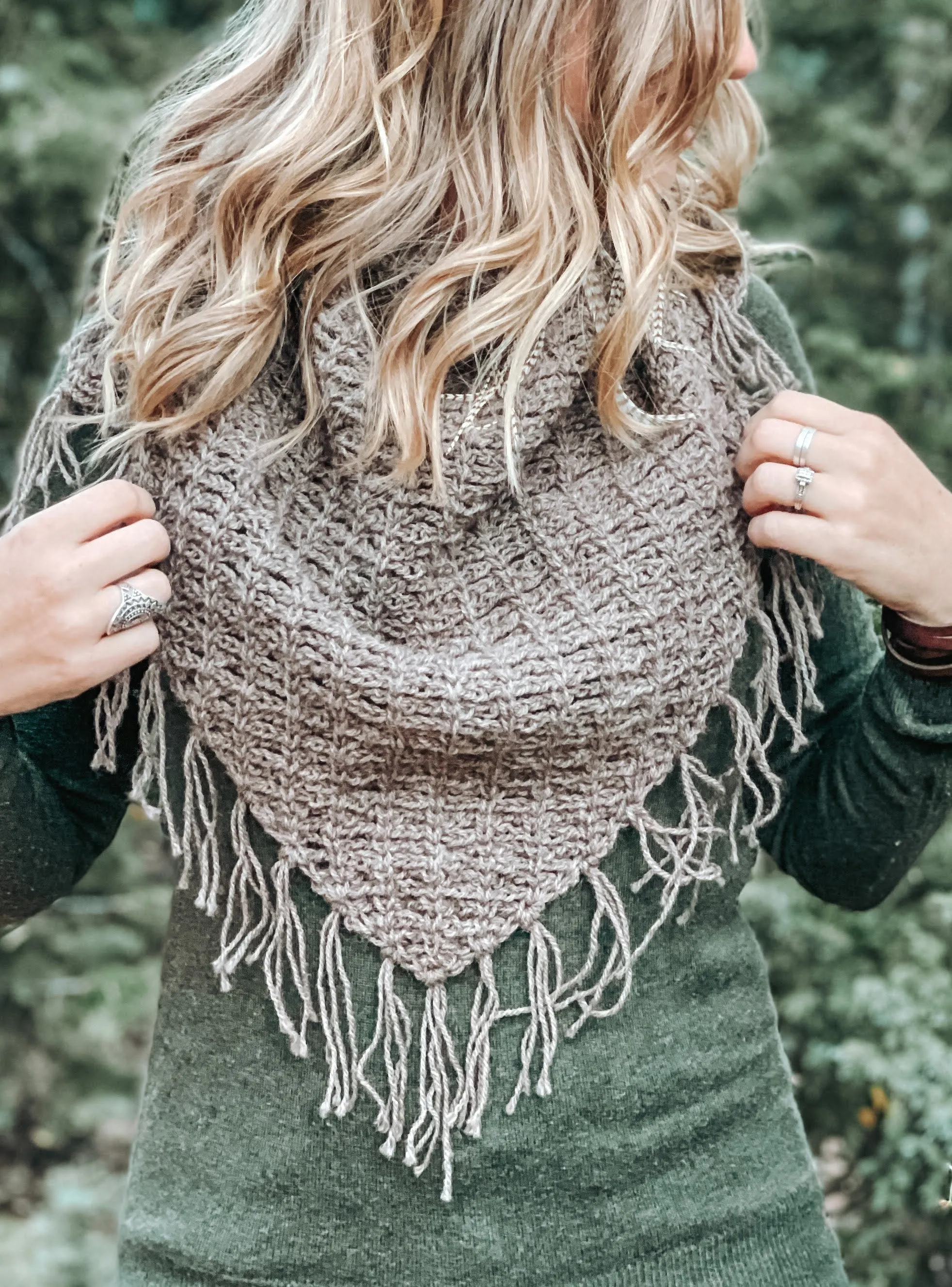 Bracken Fern Wrap Scarf