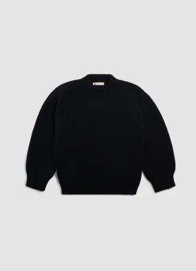 Caragh Chunky Crewneck in Black