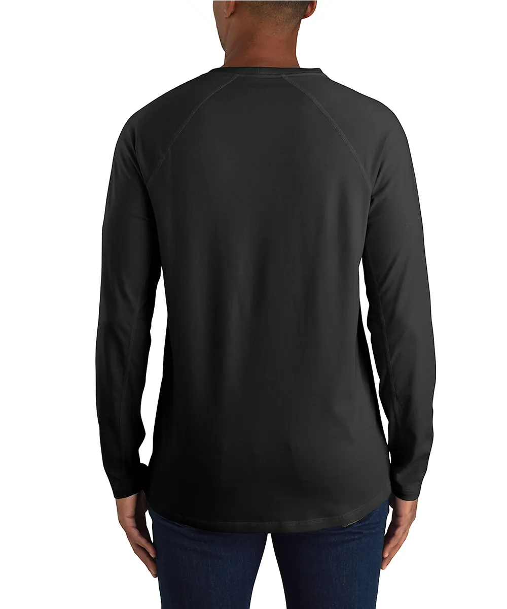 Carhartt Men's Force Long Sleeve Pocket T-shirt - Black