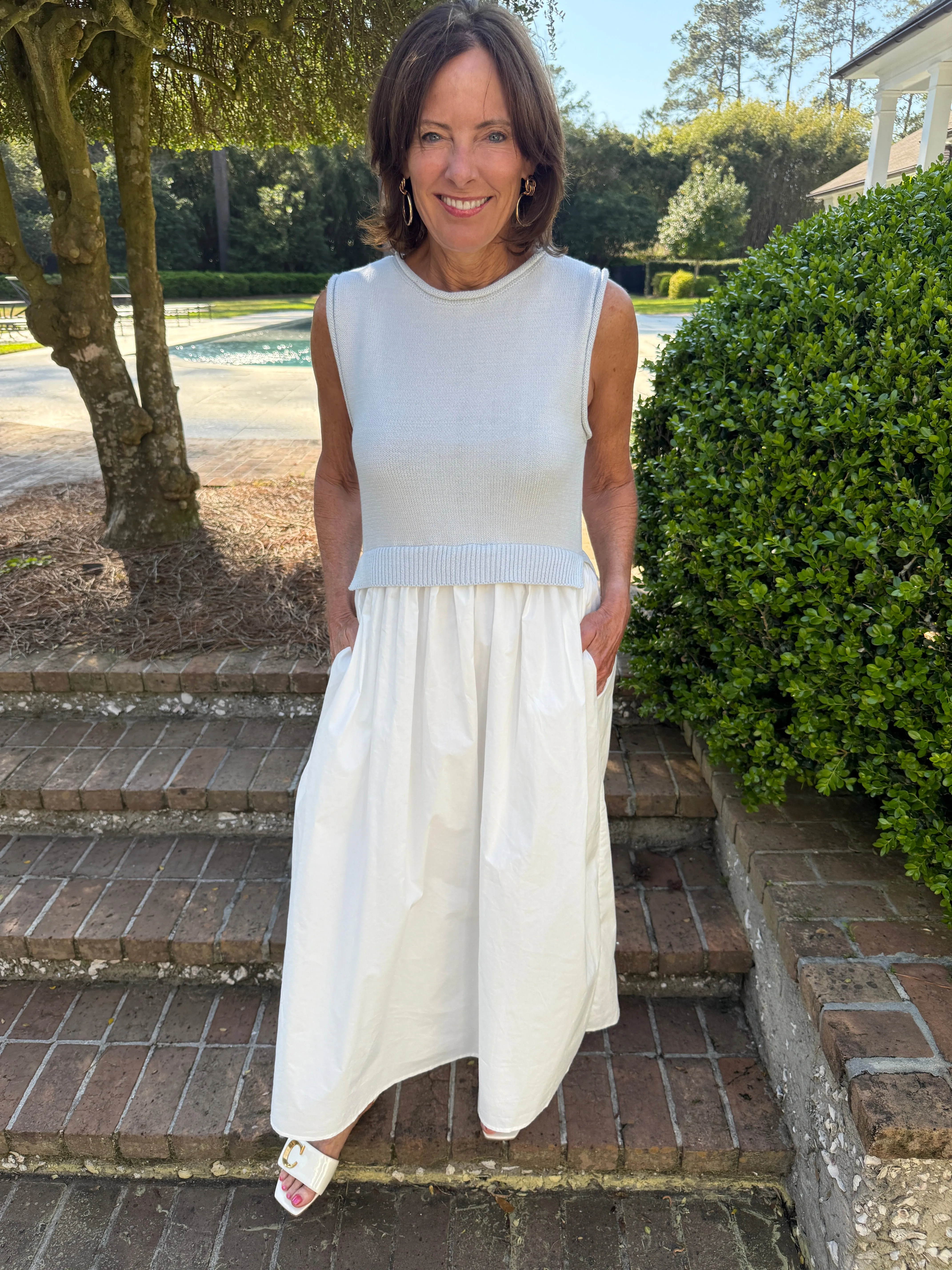 Charlotte Blue Midi Dress
