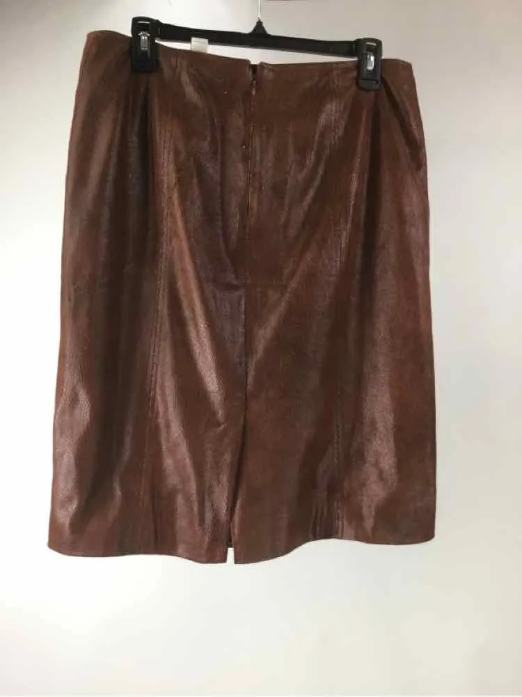 Chico's Women Size S Burgandy Pencil Skirt