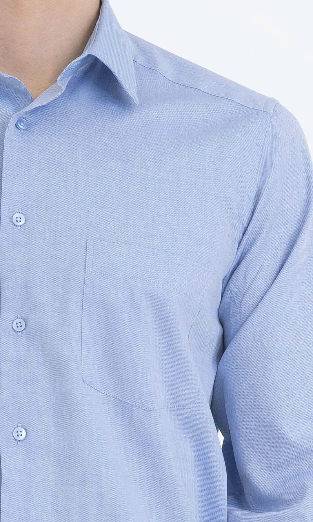 Classic Fit Cotton Blue Dress Shirt