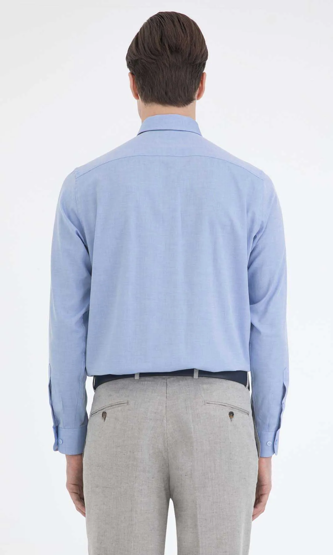Classic Fit Cotton Blue Dress Shirt