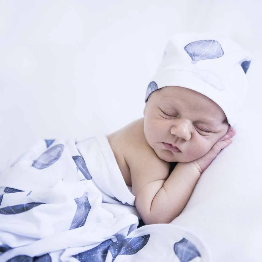 Cloud Chaser Organic Jersey Wrap & Beanie Set