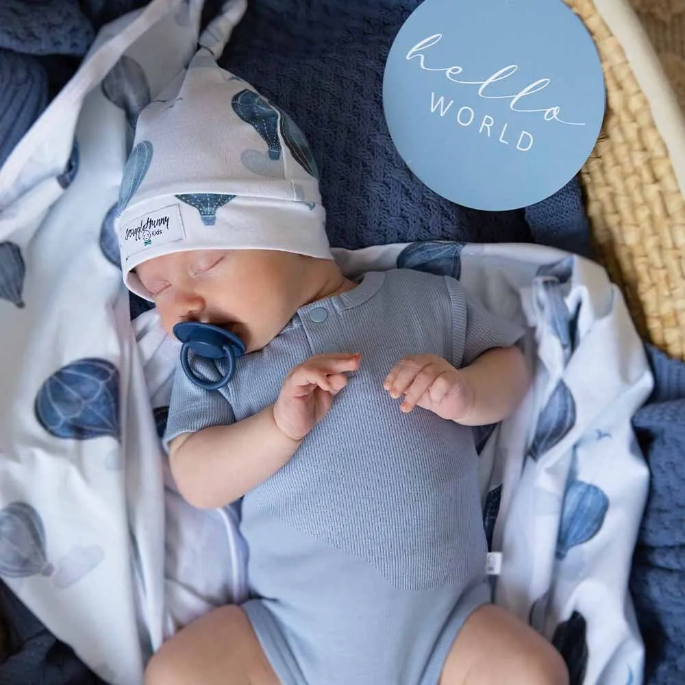 Cloud Chaser Organic Jersey Wrap & Beanie Set