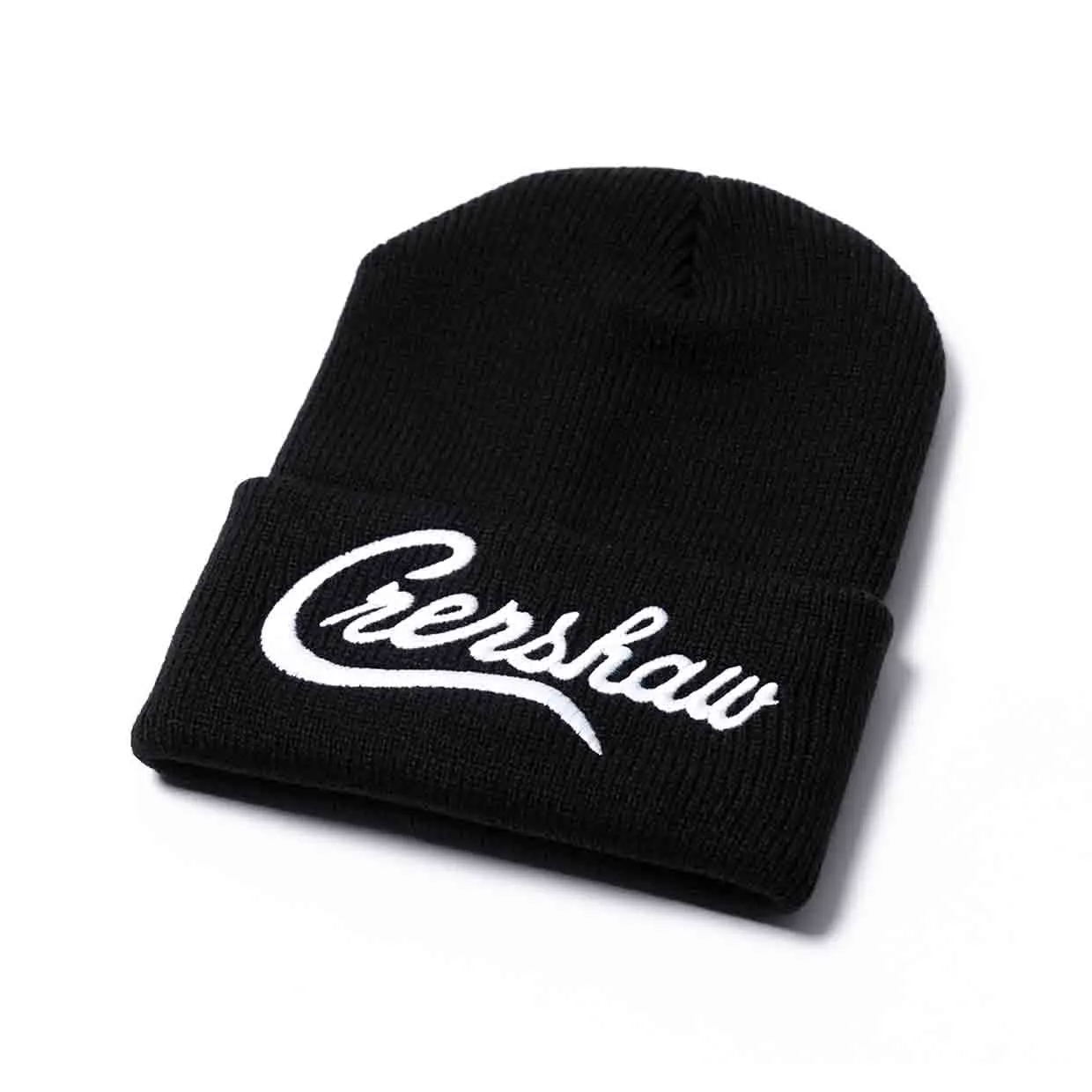 Crenshaw Limited Edition Heavyweight Beanie - Black/White