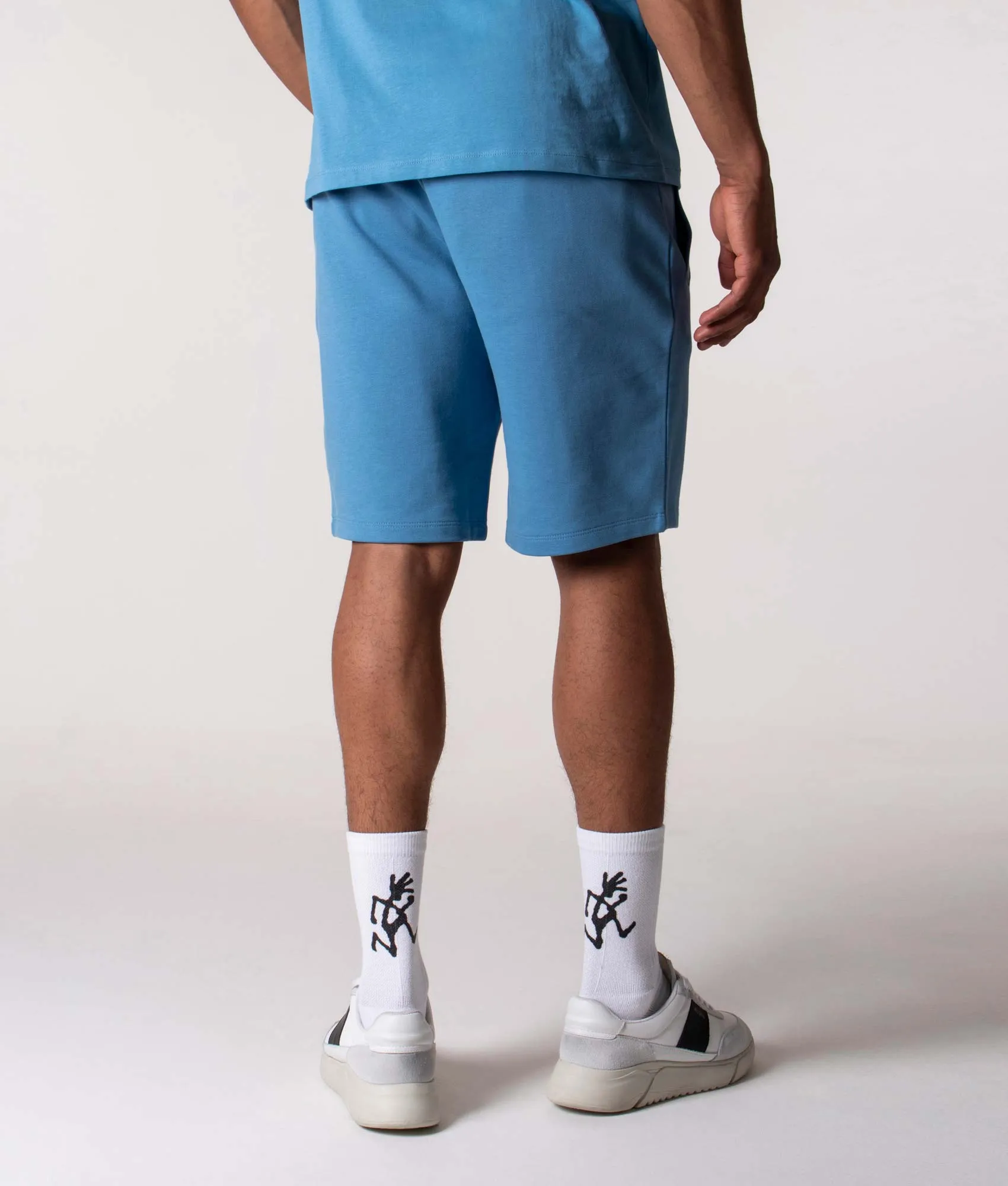 Diz 222 Red Logo Label Shorts