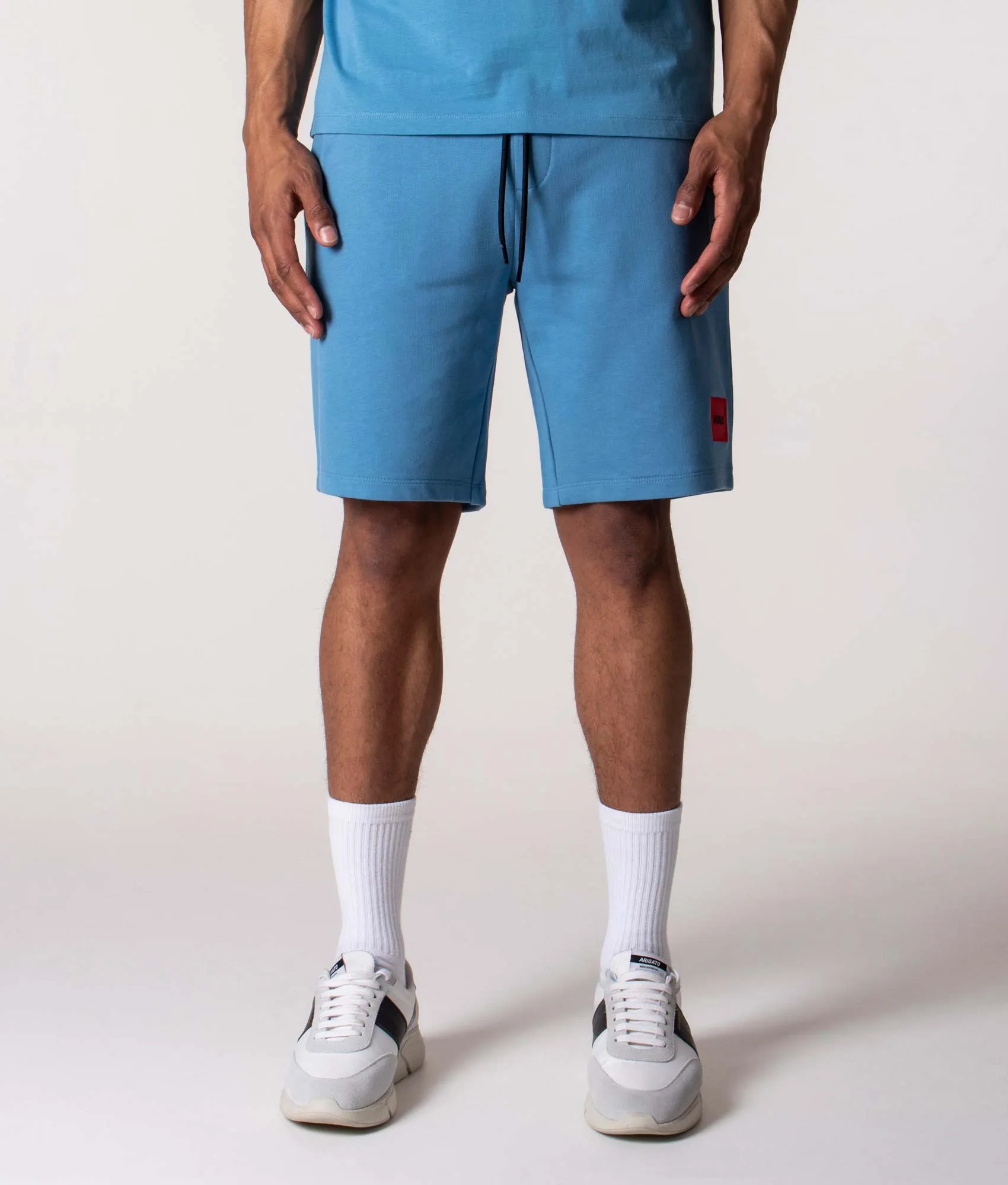 Diz 222 Red Logo Label Shorts