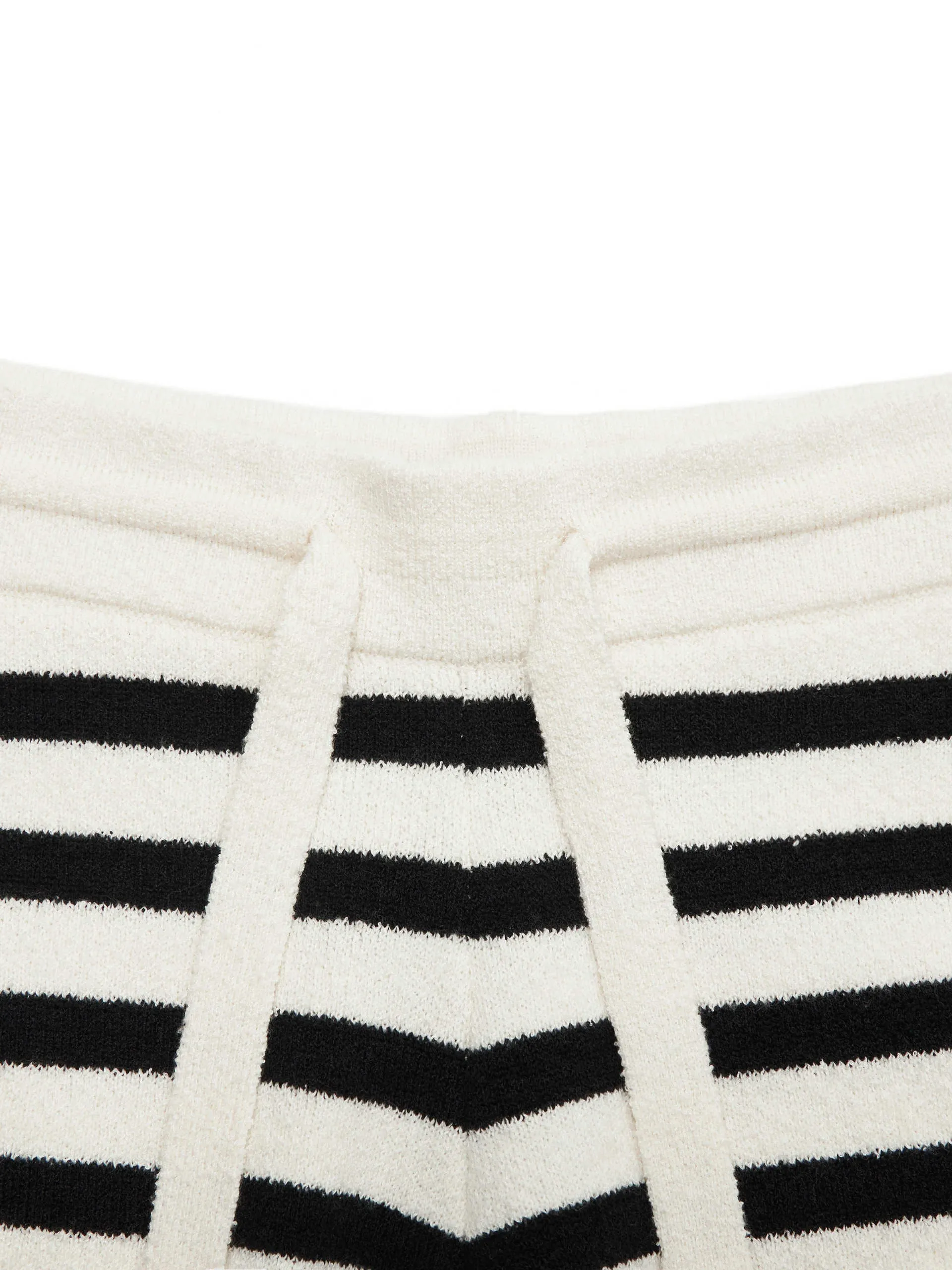 Drawstring Striped Shorts