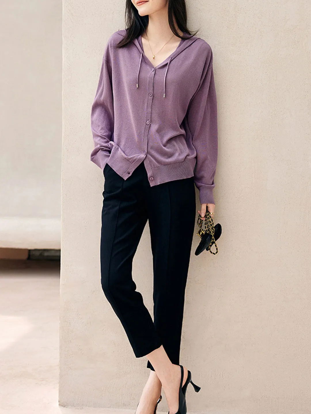 Fanya Vest | Casual V-Hals Capuchon Vest