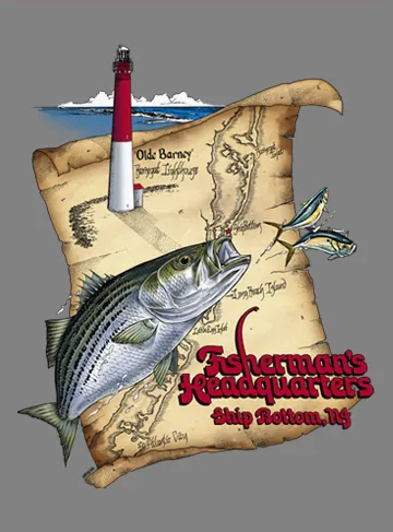 Fish Heads Olde Barney Striper Short Sleeve Shirt