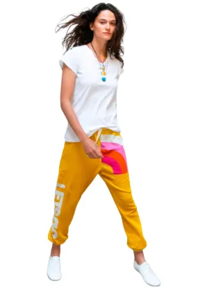 FREE CITY Rainbow OG LetsGo Sweatpants in Artyard Yellow