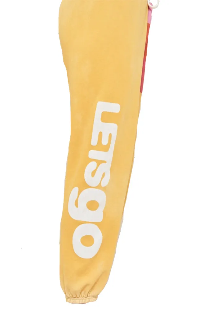 FREE CITY Rainbow OG LetsGo Sweatpants in Artyard Yellow