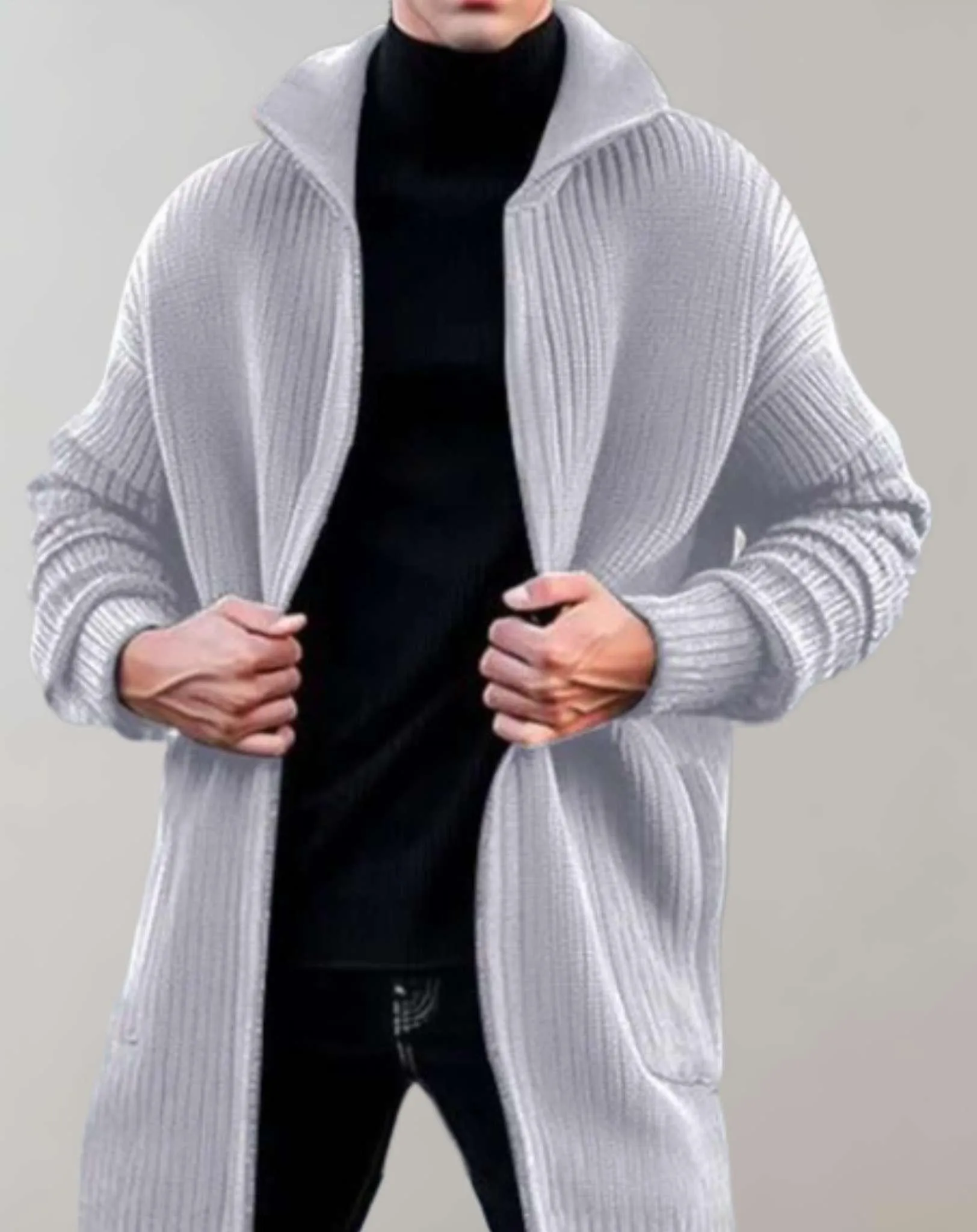 Friederich Vest | Heren Lange Gebreide Vest
