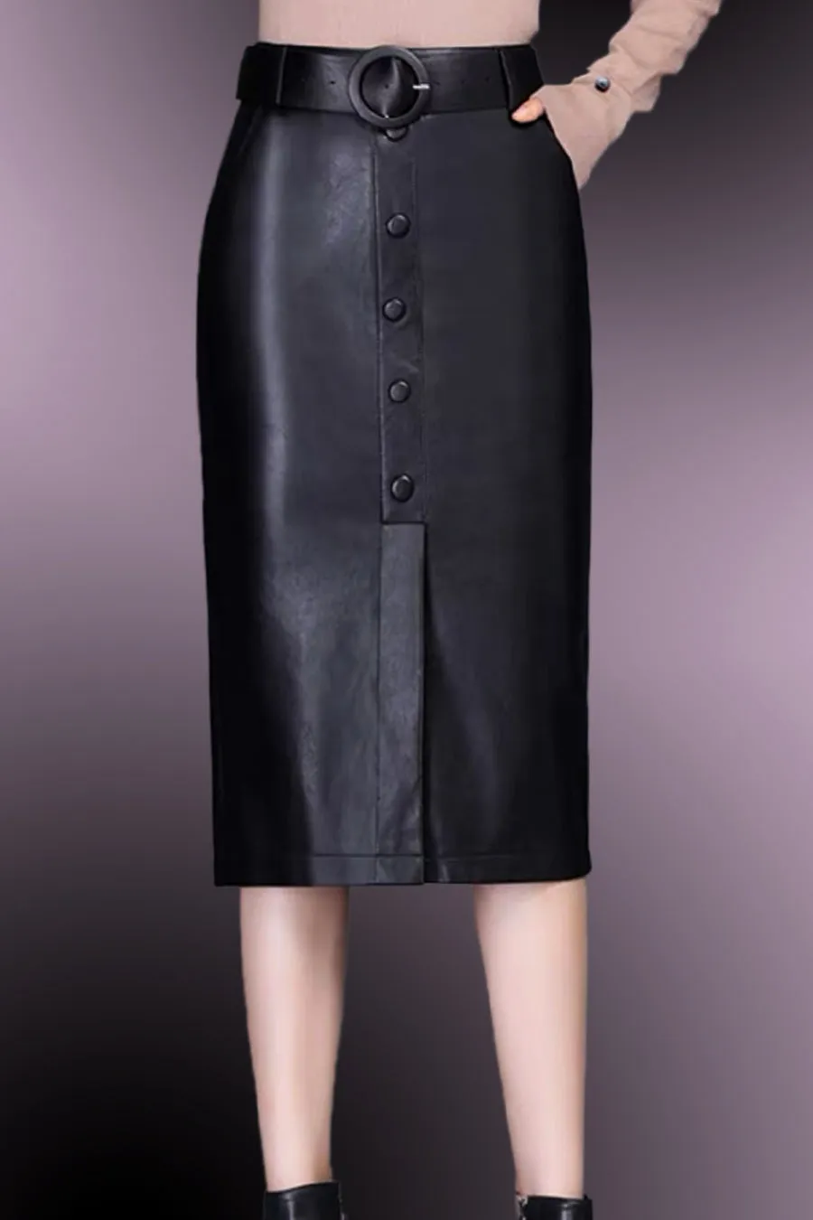 H2253 SKIRT (GRN, BLK)