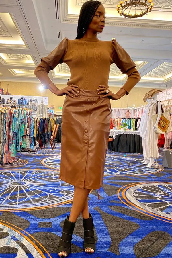 H2253 SKIRT (GRN, BLK)