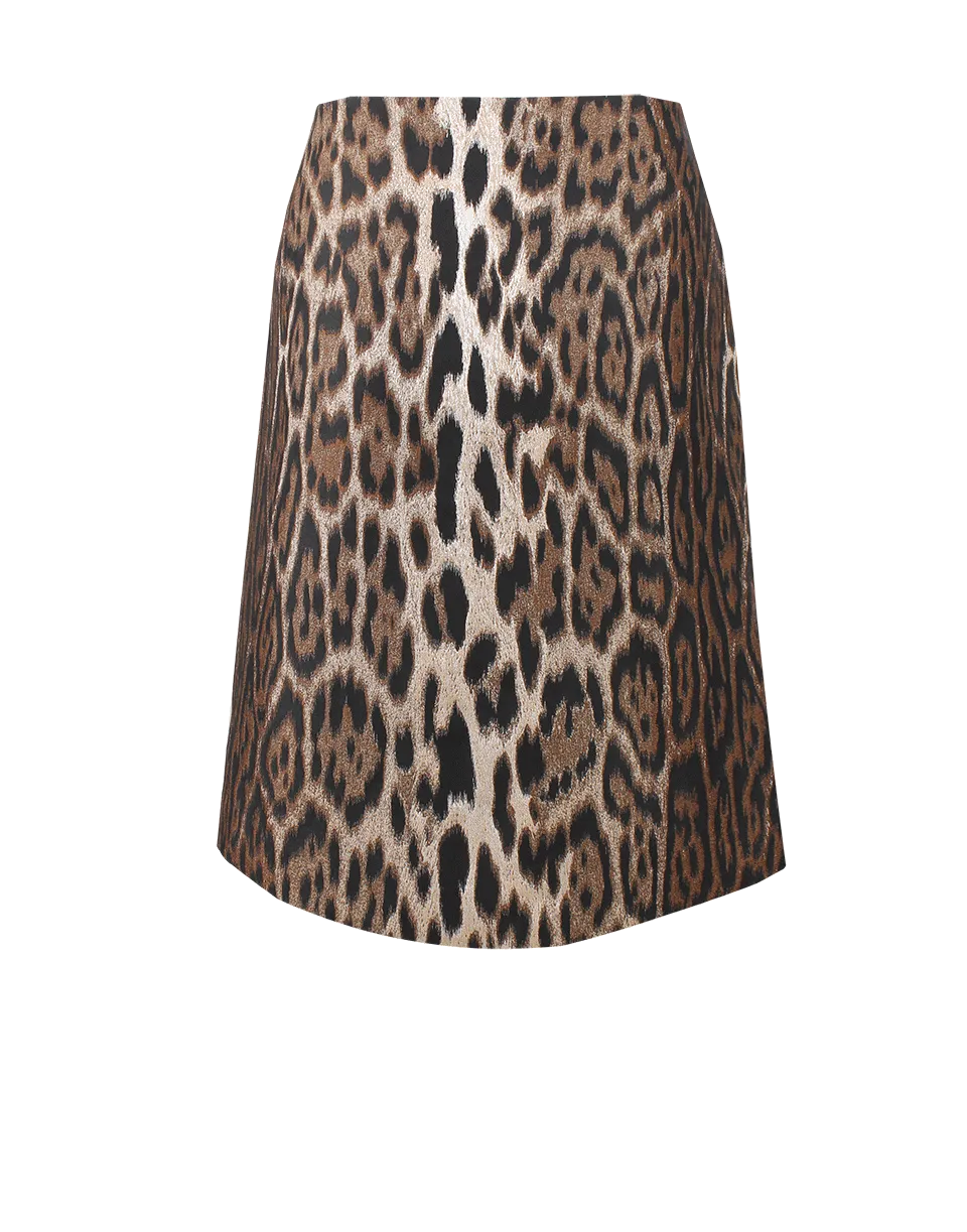 Leopard Mini Pencil Skirt