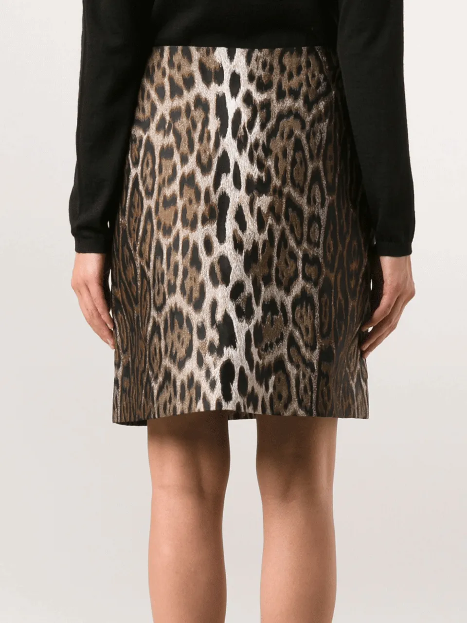 Leopard Mini Pencil Skirt