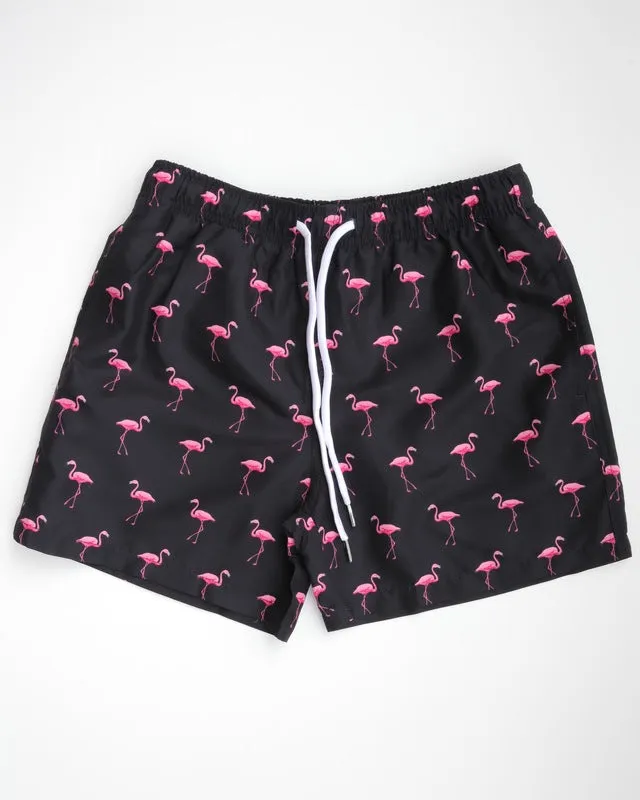 Men's Eco Flamingo Swim Trunks
