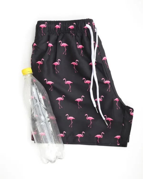 Men's Eco Flamingo Swim Trunks