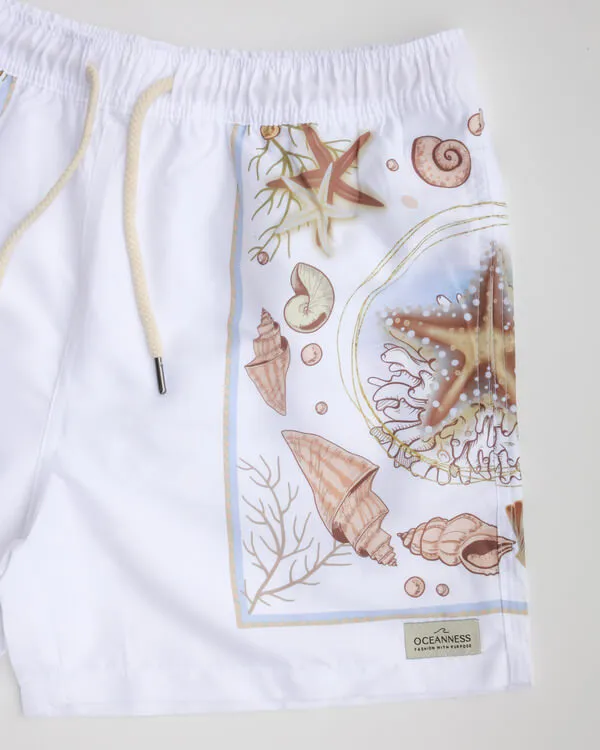 Men's Eco Seashell Swim Trunks