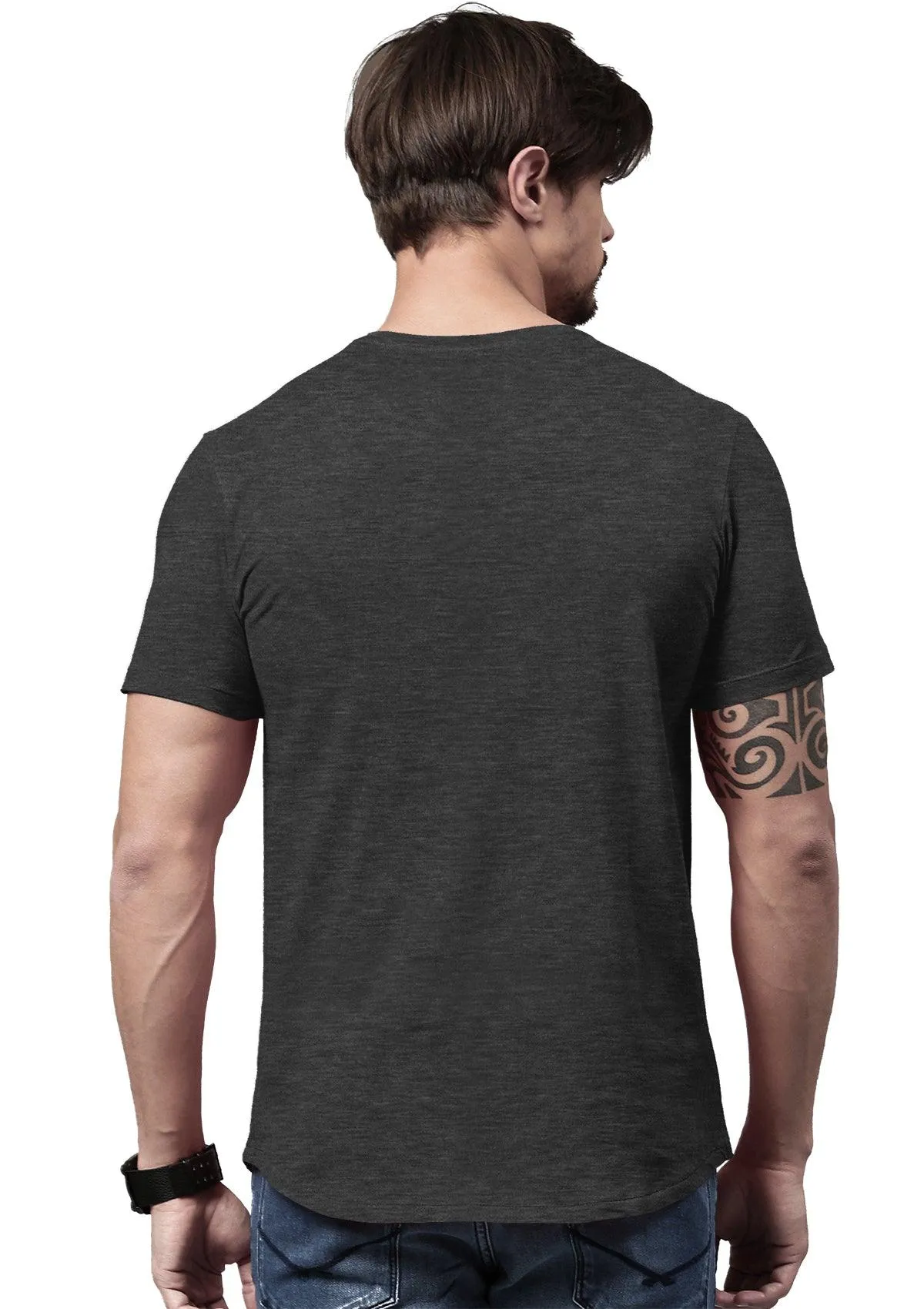 Men's Metal Gray Heather Short Sleeve Crew Neck T-Shirt