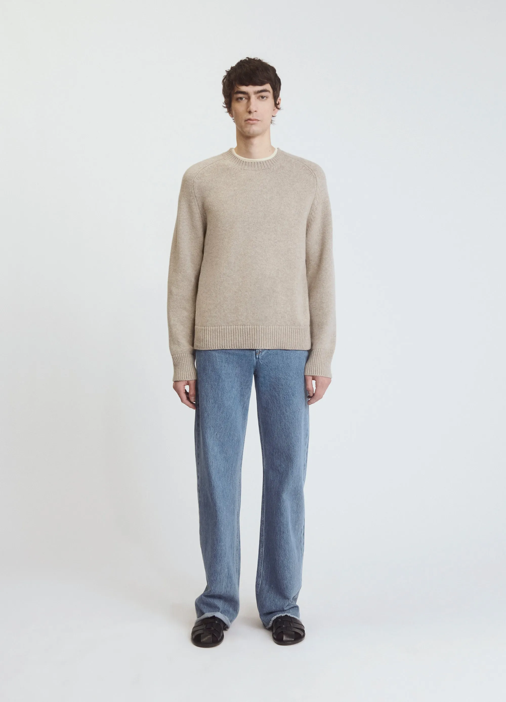 Mens Rosh Crewneck in Oat
