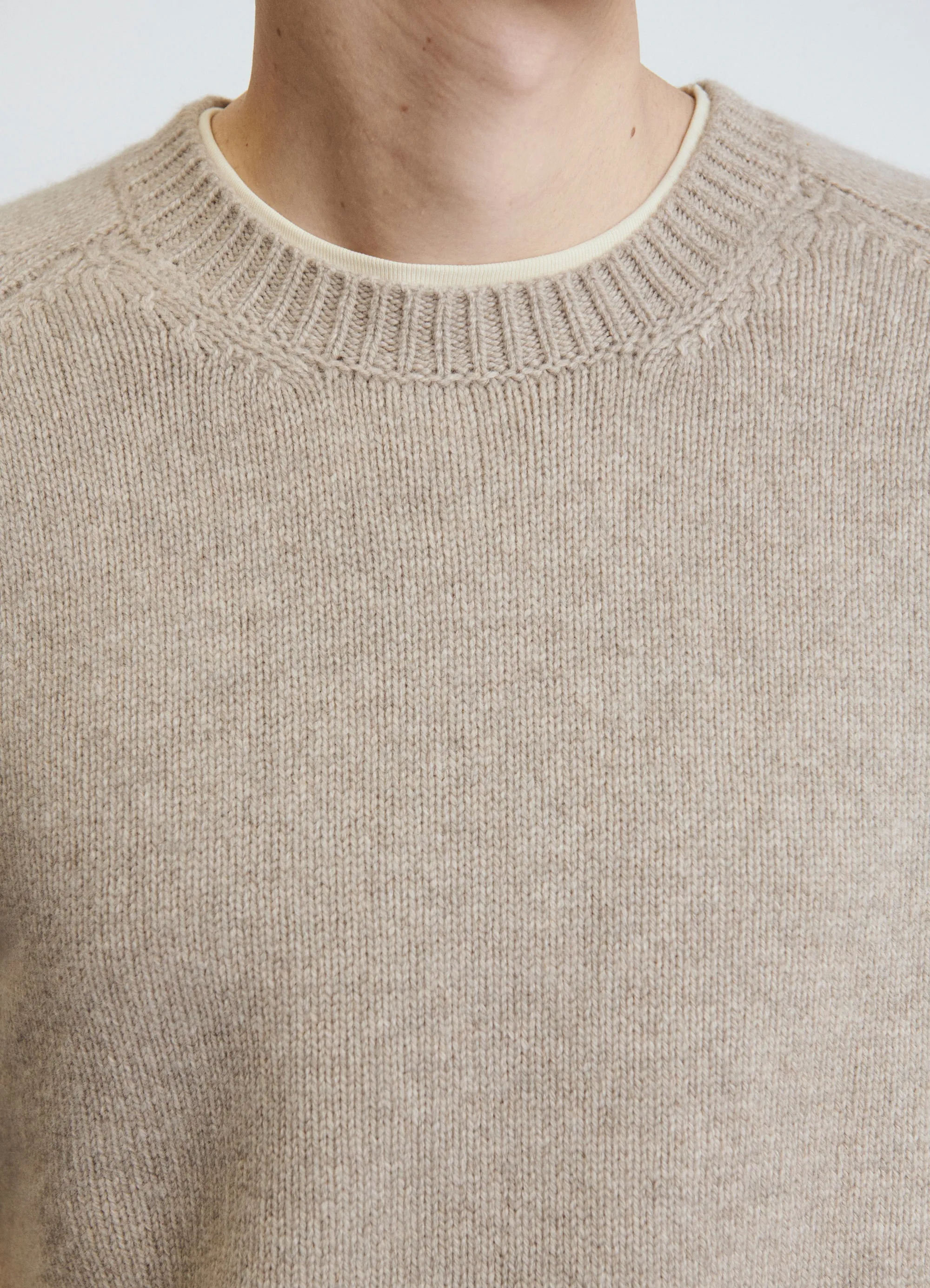 Mens Rosh Crewneck in Oat