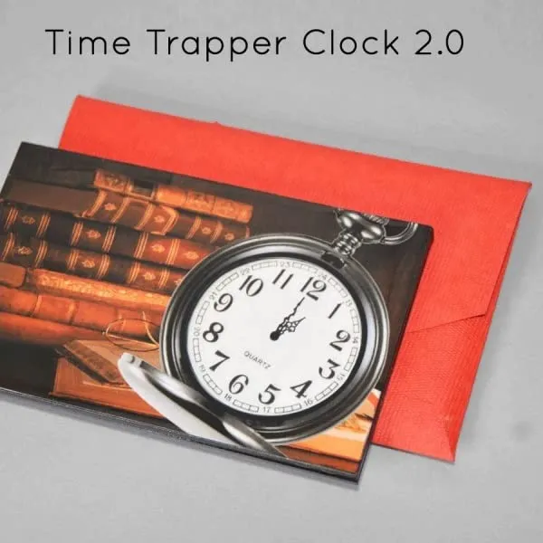 MilesMagic Magician’s Time Trapper Clock 2.0 Photo Frame | Visually Predict Any Time | Mind Prediction Tell O Clock Gimmick | Street or Stage Close Up Magic Trick