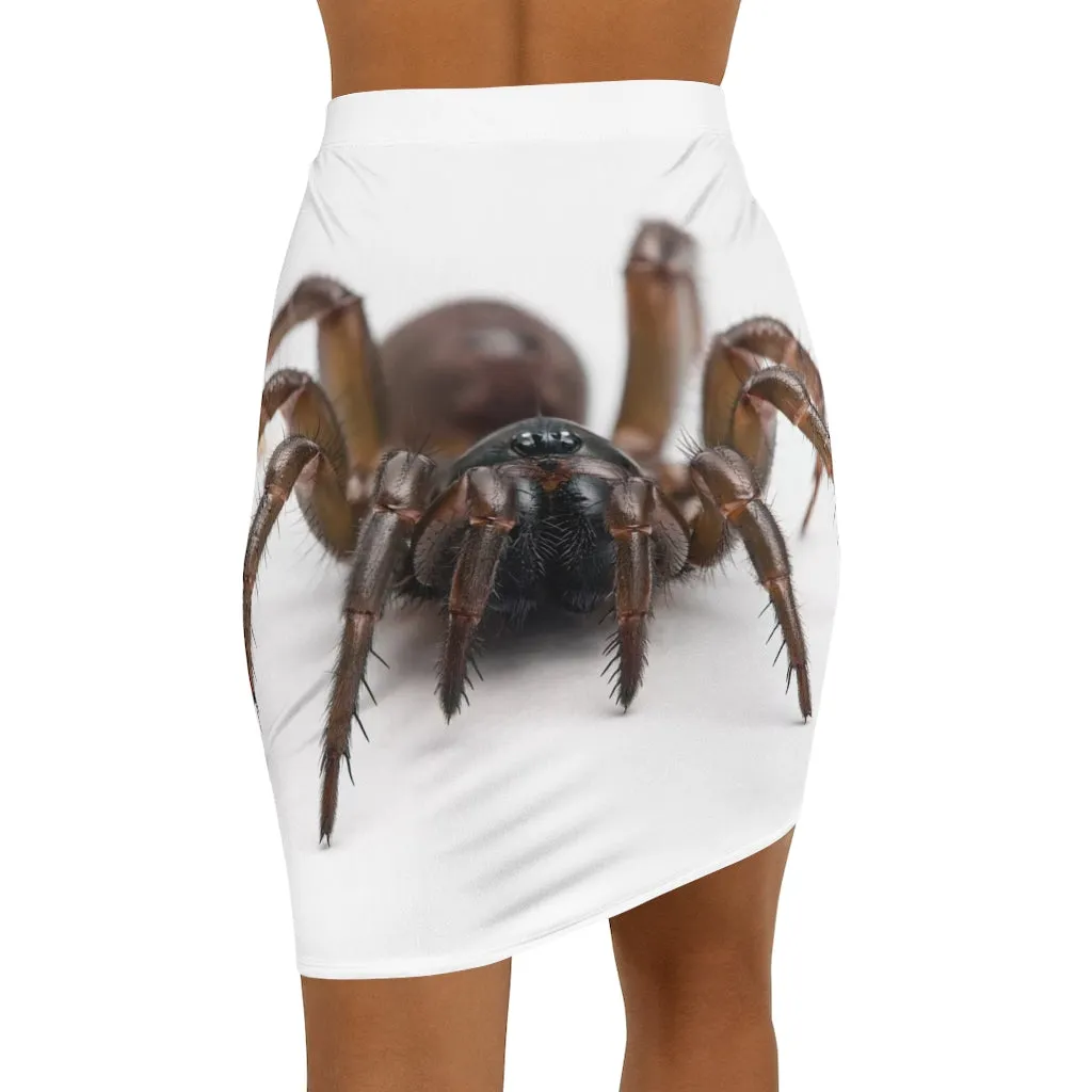Mini Skirt AL BLUE DESIGNED SPIDER