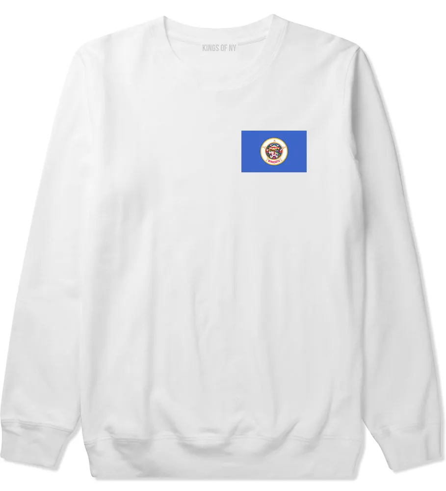 Minnesota State Flag MN Chest Mens Crewneck Sweatshirt