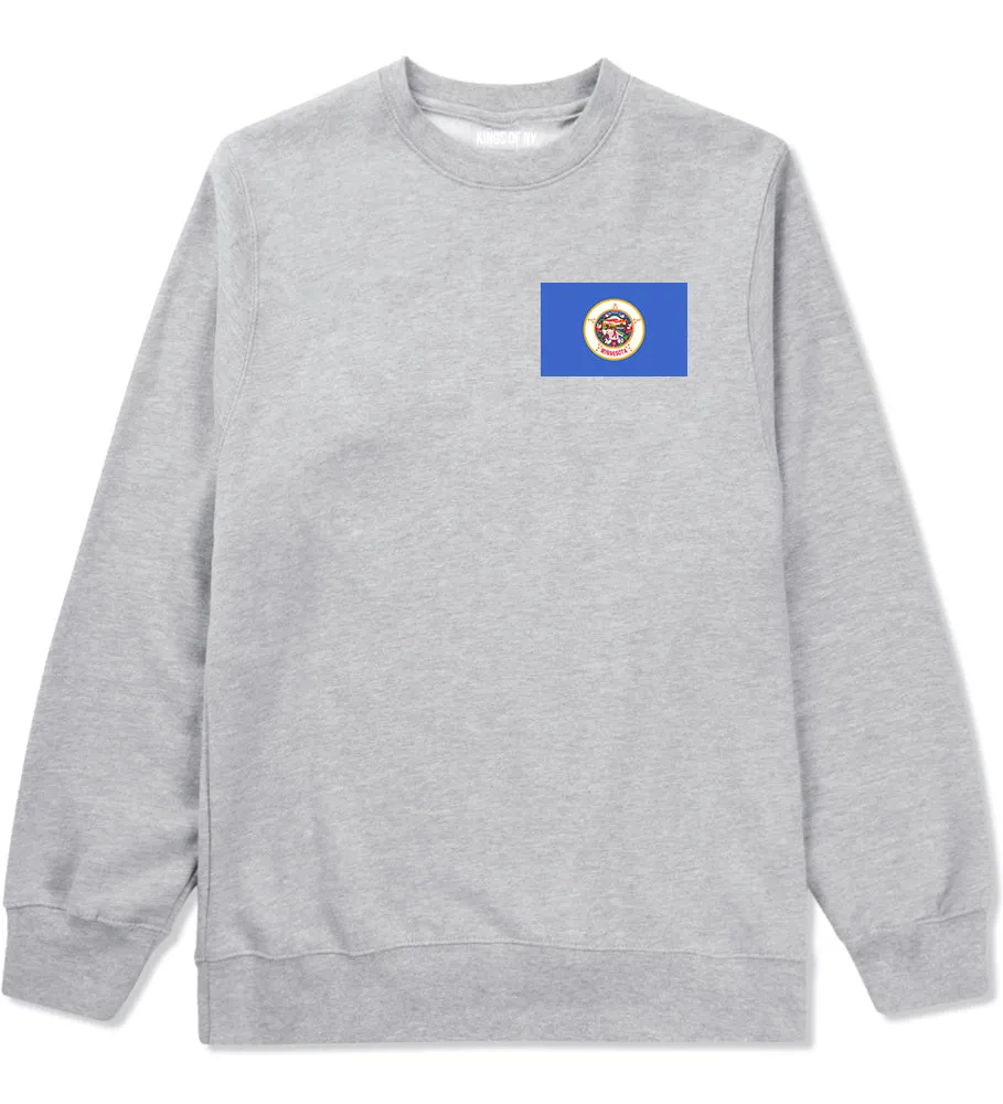 Minnesota State Flag MN Chest Mens Crewneck Sweatshirt
