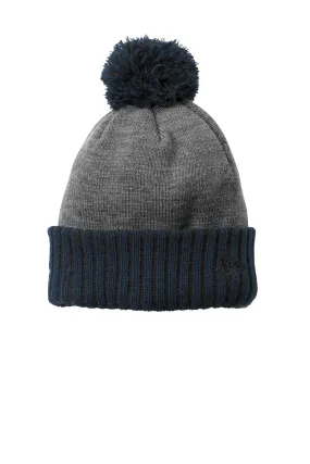 New Era Colorblock Cuffed Branded Beanies, Navy/ Heather Grey