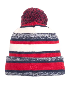 New Era Sideline Branded Beanies, Red/ Navy