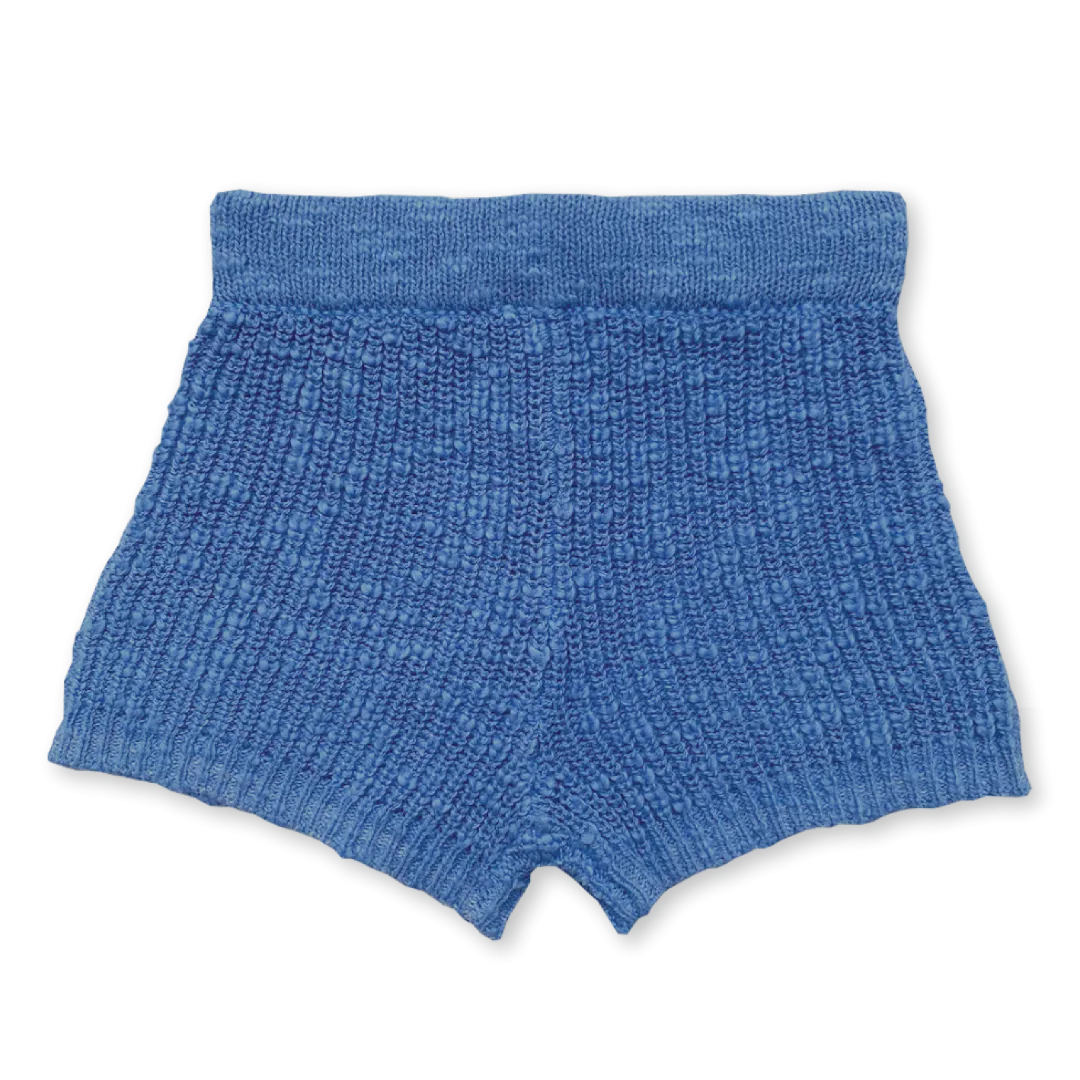 Organic Rib Shorts | Marine