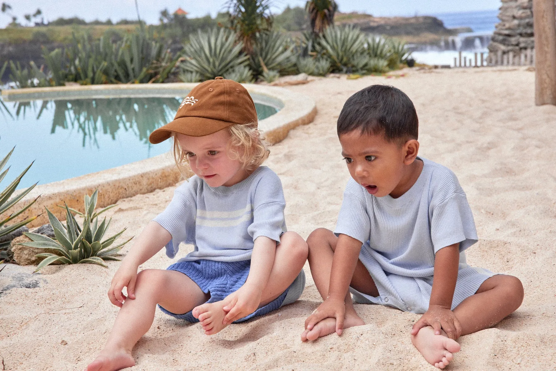 Organic Rib Shorts | Marine