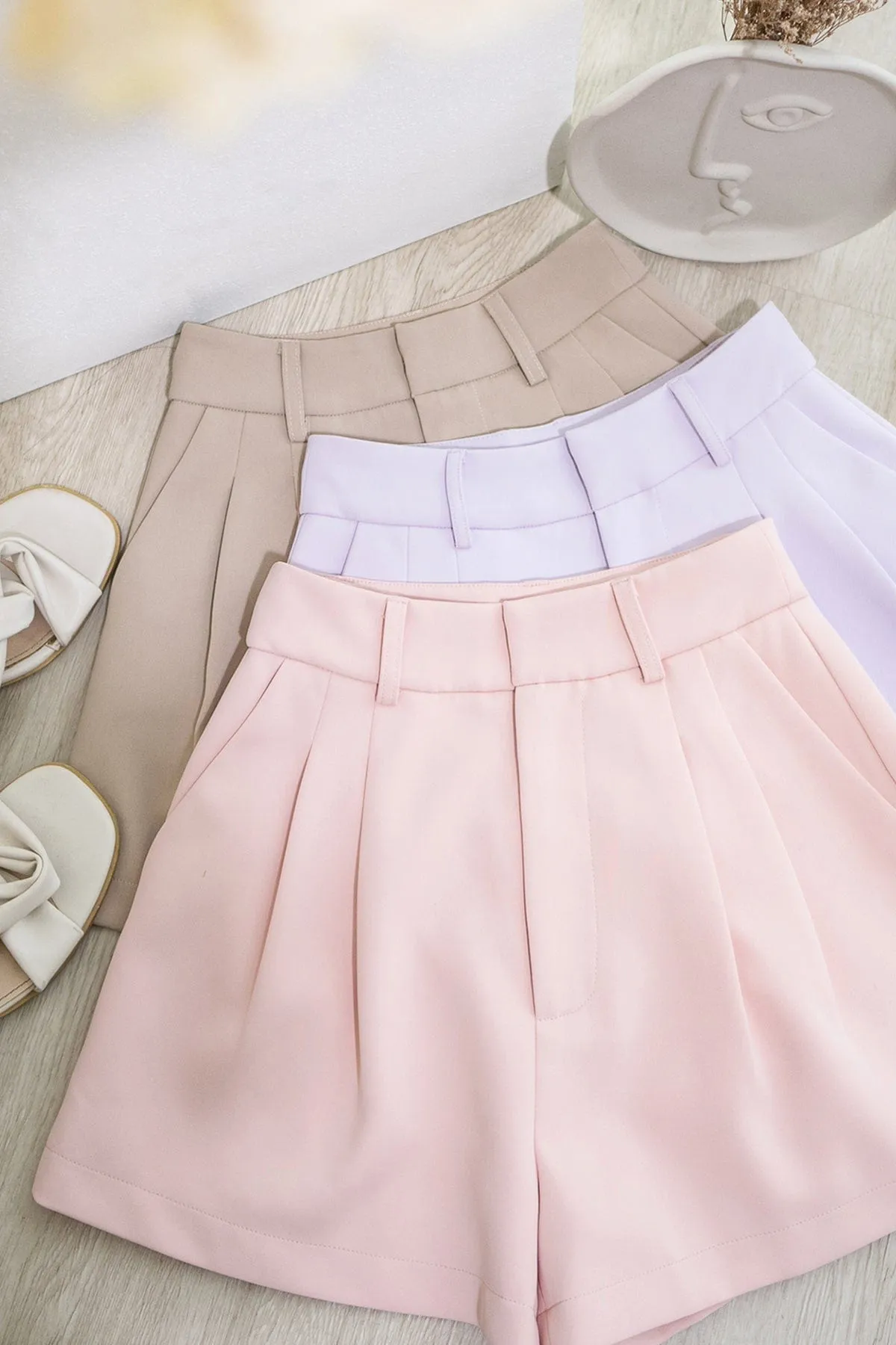 PAIGE A-LINE SHORTS IN SWEET PINK