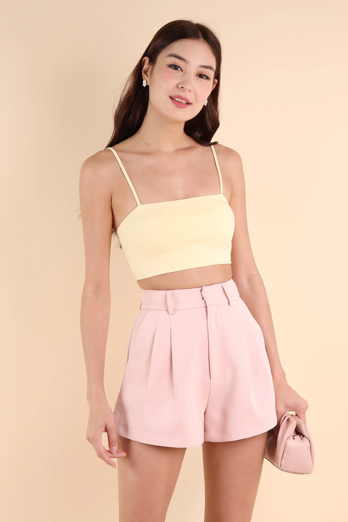 PAIGE A-LINE SHORTS IN SWEET PINK
